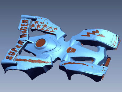 玩具小車3d掃描3d打印